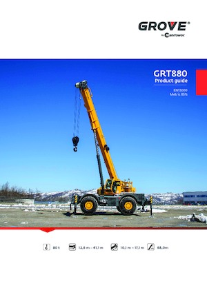 Крани для грунтових просторів Grove GRT880 