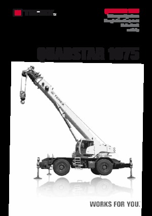 Крани для грунтових просторів TEREX CRANES Quadstar 1075