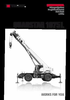 Крани для грунтових просторів TEREX CRANES Quadstar 1075L