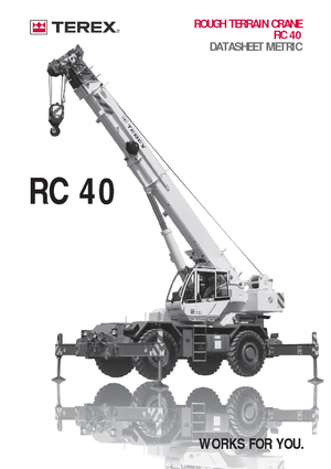 Крани для грунтових просторів Terex Bendini RC 40 (4x4x4)