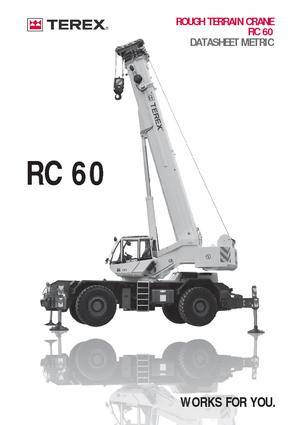Крани для грунтових просторів Terex Bendini RC 60  (4x4x4)