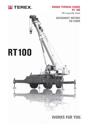 Крани для грунтових просторів TEREX CRANES RT 100