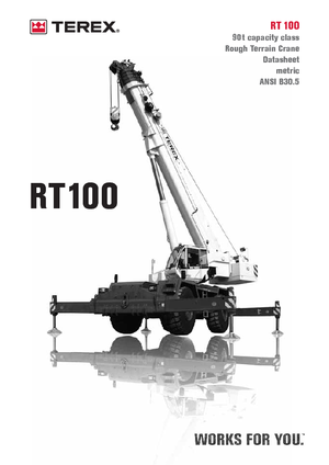 Крани для грунтових просторів Terex Bendini RT 100