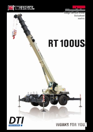 Крани для грунтових просторів TEREX CRANES RT 100US