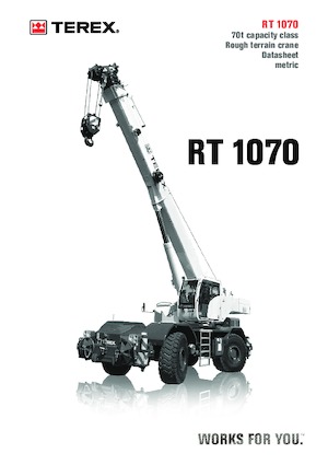 Крани для грунтових просторів TEREX CRANES RT 1070