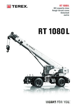 Крани для грунтових просторів TEREX CRANES RT 1080 L