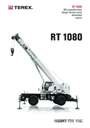 Крани для грунтових просторів TEREX CRANES RT 1080