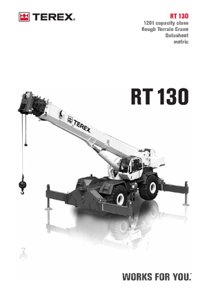 Крани для грунтових просторів Terex Bendini RT 130
