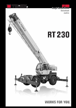 Крани для грунтових просторів TEREX CRANES RT 230
