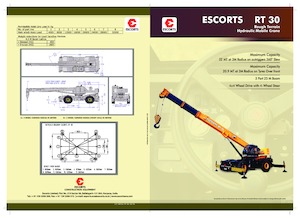 Крани для грунтових просторів Escorts RT-30