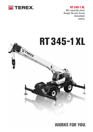 Крани для грунтових просторів Terex Bendini RT 345 XL