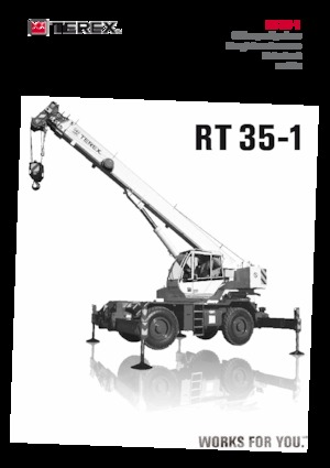 Крани для грунтових просторів TEREX CRANES RT 35-1