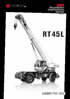 Крани для грунтових просторів TEREX CRANES RT 45L