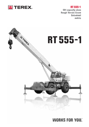 Крани для грунтових просторів Terex Bendini RT 555-1