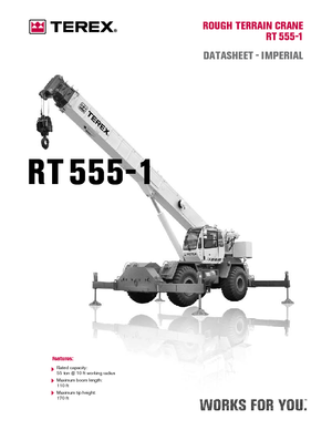 Крани для грунтових просторів Terex Bendini RT 555-1