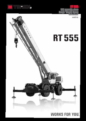 Крани для грунтових просторів TEREX CRANES RT 555