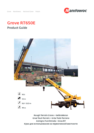 Крани для грунтових просторів Grove RT650E