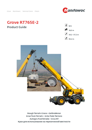 Крани для грунтових просторів Grove RT765E-2