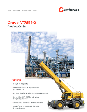 Крани для грунтових просторів Grove RT765E-2