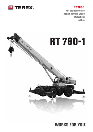 Крани для грунтових просторів Terex Bendini RT 780