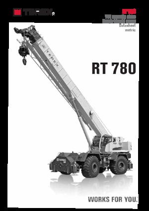 Крани для грунтових просторів TEREX CRANES RT 780