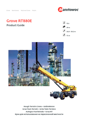 Крани для грунтових просторів Grove RT 880 E (4x4x4)