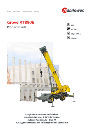 Крани для грунтових просторів Grove RT 890 E (4x4x4)