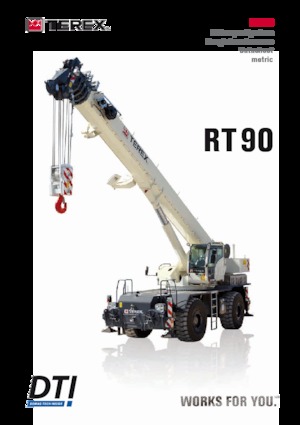 Крани для грунтових просторів TEREX CRANES RT 90