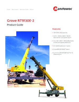 Крани для грунтових просторів Grove RT9130E-2