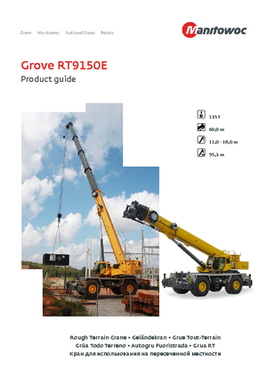 Крани для грунтових просторів Grove RT9150E