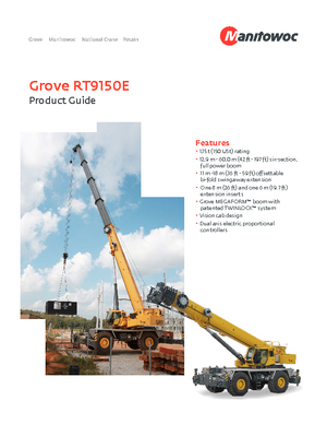 Крани для грунтових просторів Grove RT9150E