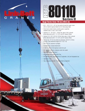 Крани для грунтових просторів Link-Belt RTC-80110 Series II