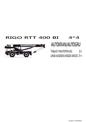 Крани для грунтових просторів RIGO RTT 400