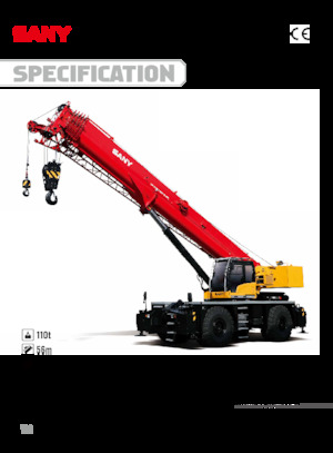 Крани для грунтових просторів Sany SRC1100T