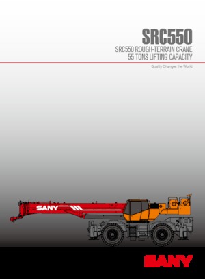 Крани для грунтових просторів Sany SRC550