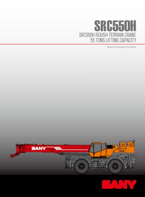 Крани для грунтових просторів Sany SRC550H