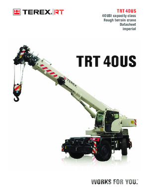 Крани для грунтових просторів TEREX CRANES TRT 40US