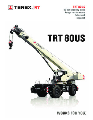 Крани для грунтових просторів TEREX CRANES TRT 80US