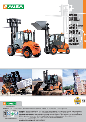 Позашляхові навантажувачі Ausa C 250 H x 4