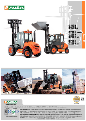 Позашляхові навантажувачі Ausa C 250 H x 4