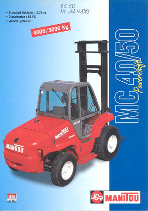 Позашляхові навантажувачі Manitou MC 40 CP