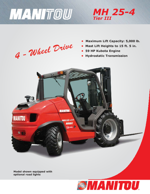 Позашляхові навантажувачі Manitou MH 25-4T Buggie