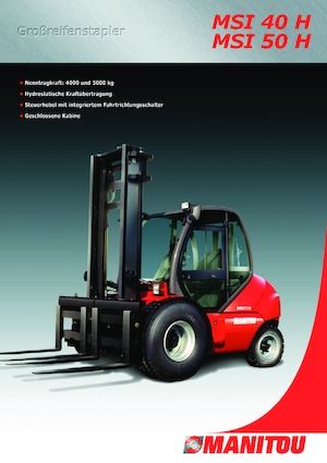 Позашляхові навантажувачі Manitou MSI 50 H