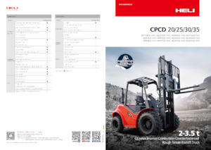 Позашляхові навантажувачі Heli CPCD25