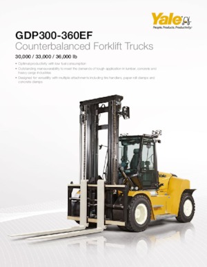 Позашляхові навантажувачі Yale GDP360EF