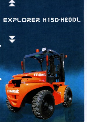 Позашляхові навантажувачі Mast Explorer H 20 DL