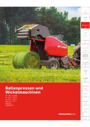 Прес-підбирачі рулонні  Unia DF 1.8 Vd 