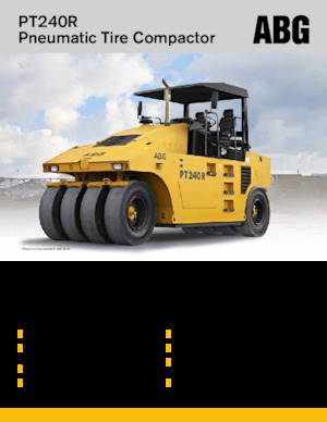 Катки на гумових колесах Volvo ABG PT240R 