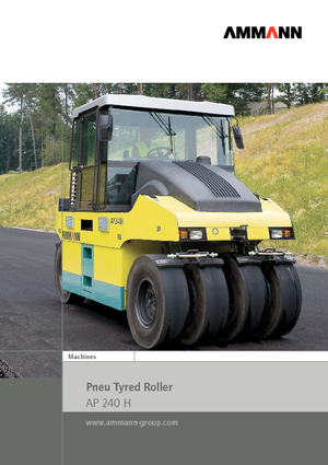 Катки на гумових колесах Ammann AP 240 H