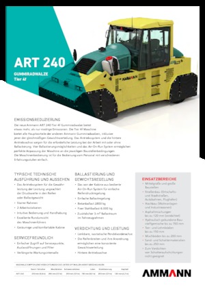 Катки на гумових колесах Ammann ART 240